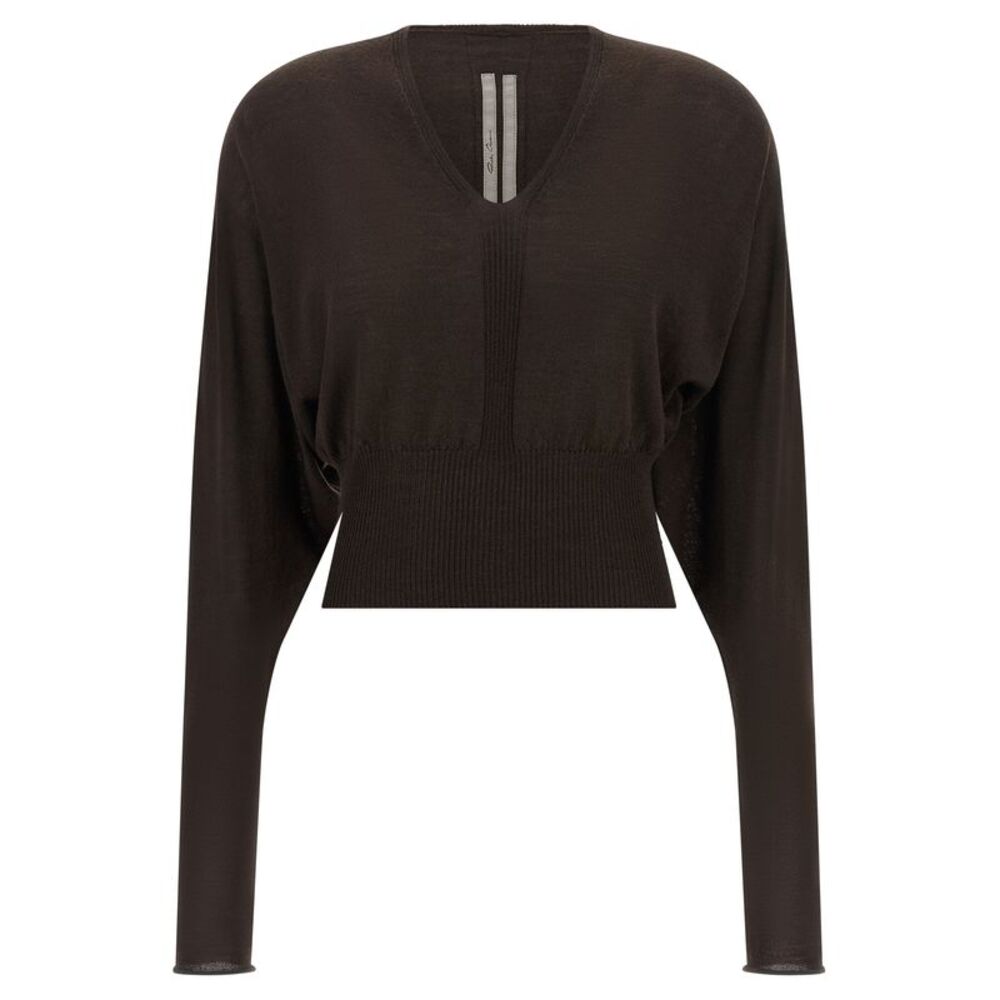 Rick Owens Brown Virgin Wool Women's Shirt